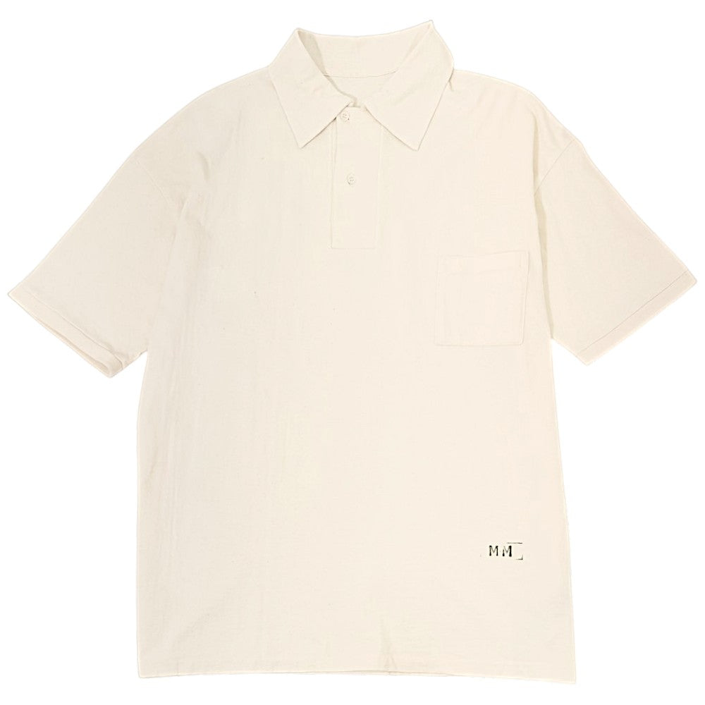 Maison Margiela Stitch Logo Stamp Logo Polo Shirt