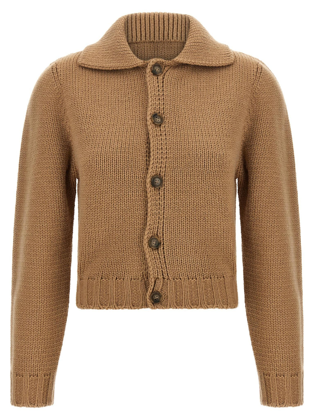Maison Margiela Wool Knit Cardigan Women FW26 Ivory