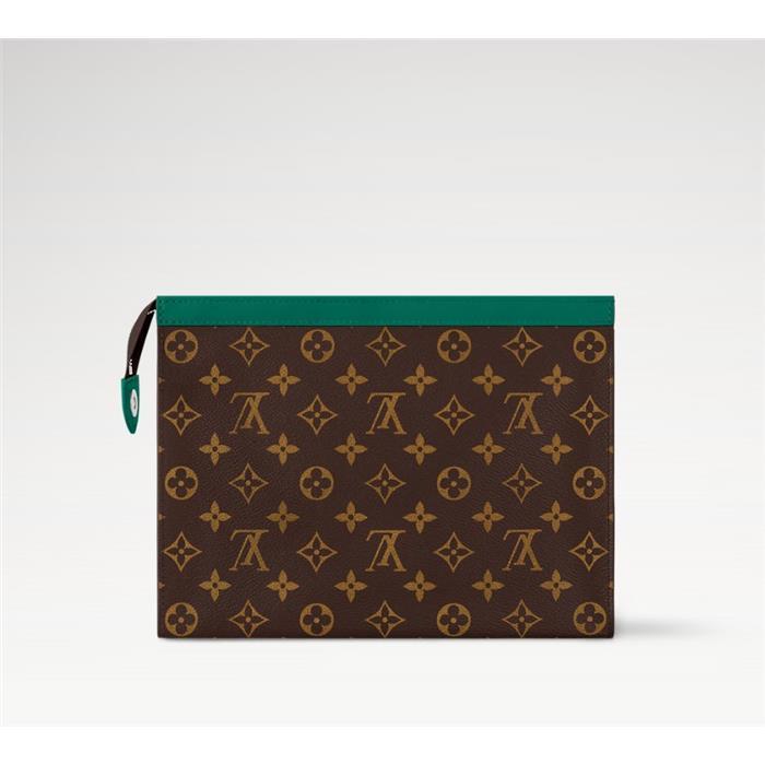Louis Vuitton Pochette Voyage MM Leather Clutch Bag M12816