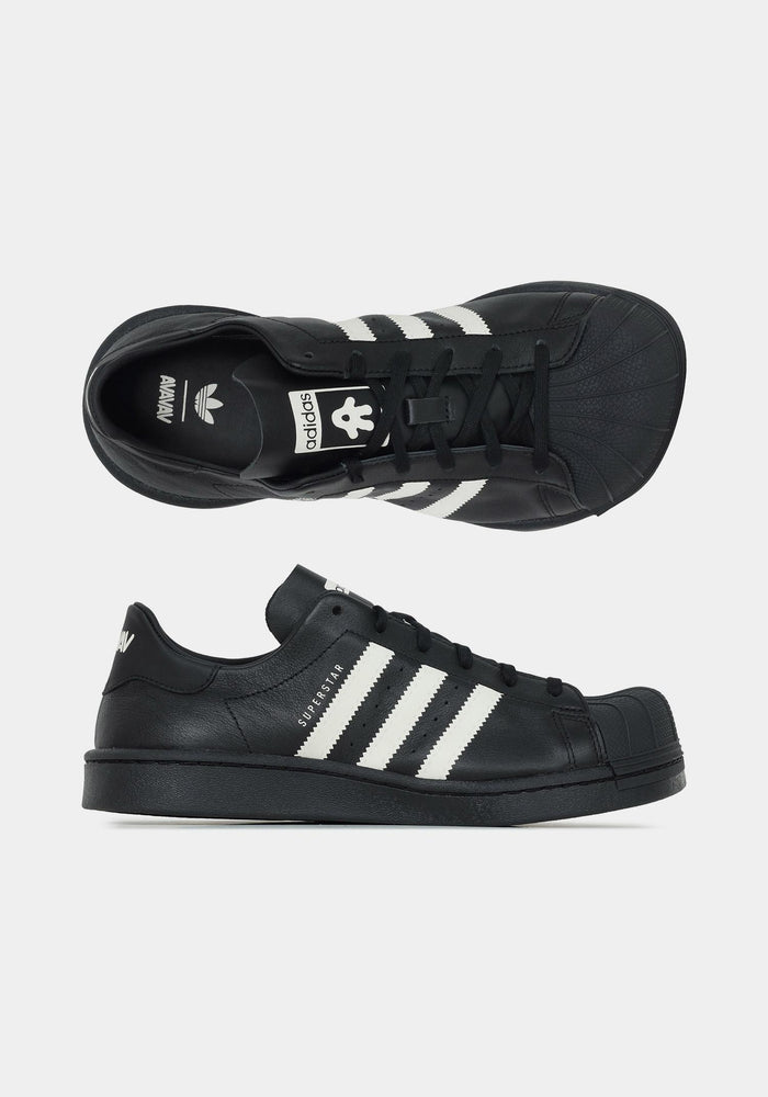 Adidas Core Black Mist Stone Decon Superstar Low-Top Sneakers KI0733