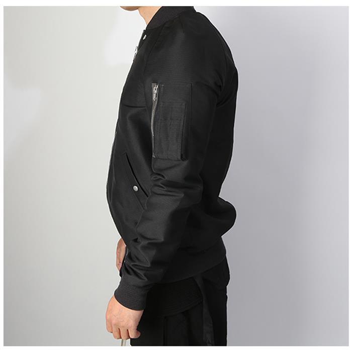Rick Owens Black Raglan Flight Jacket