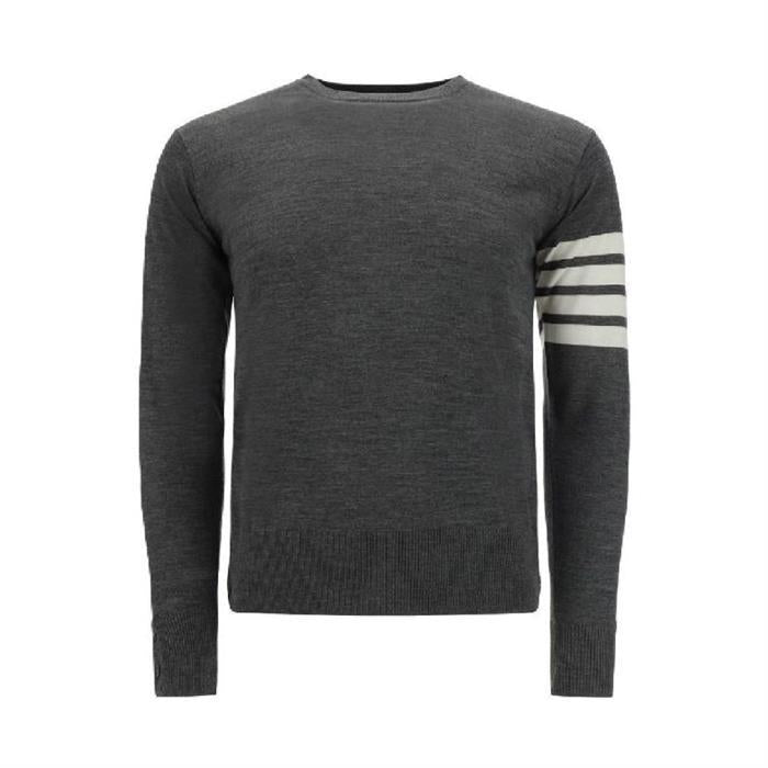THOM BROWNE Wool Crewneck Sweater for Men MKA002A