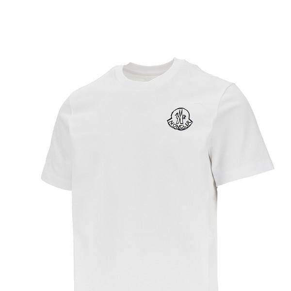 Moncler Short Sleeve T-Shirt Men’s Cotton Crewneck White