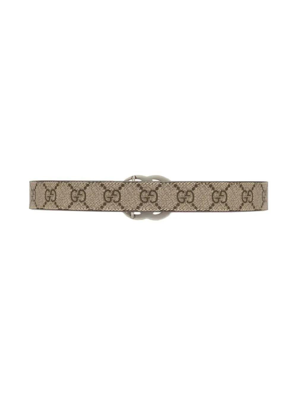 GUCCI Leather Apron-Style Belt Brown Women’s Accessory