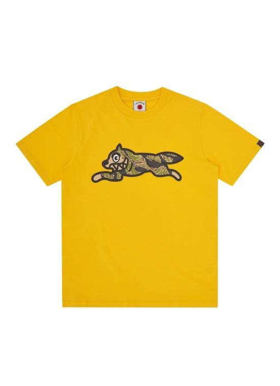 ICECREAM Short Sleeve T-Shirt Men’s White Cotton IC25437 YELLOW DOM