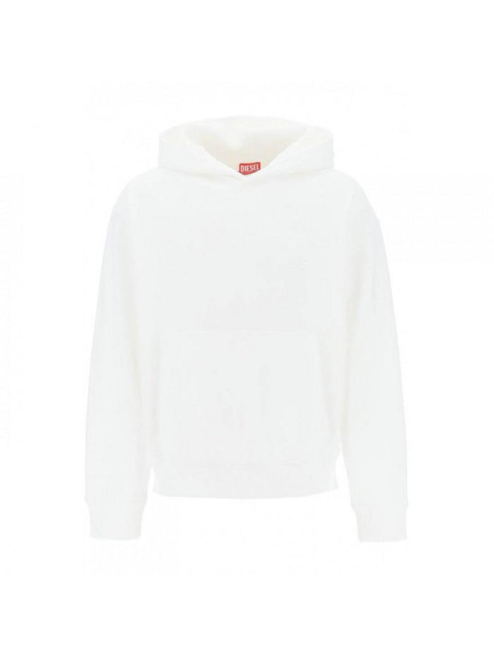 DIESEL Logo Hoodie Dress Gray Mid-Length