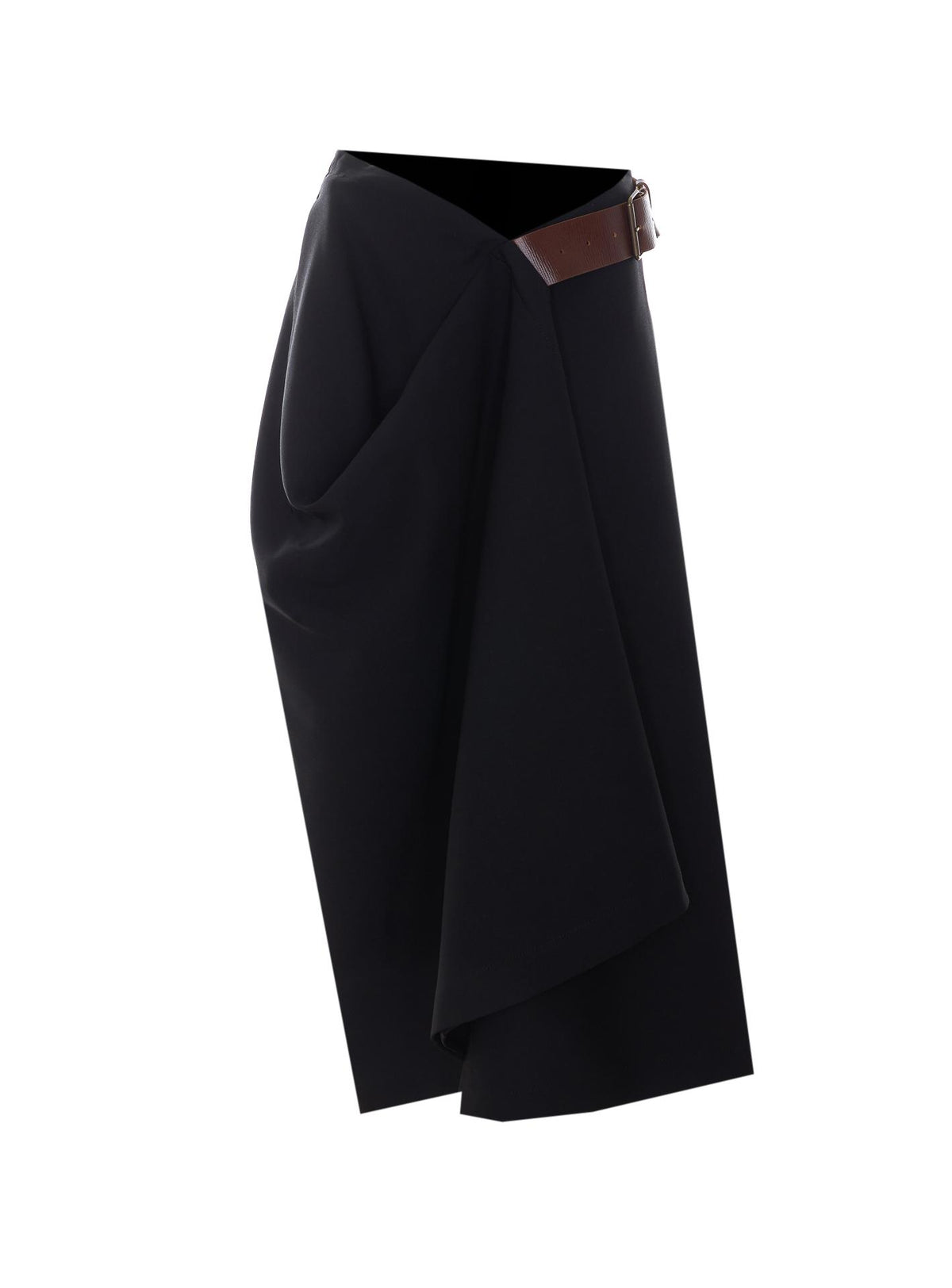 Bottega Veneta Black Midi Skirt