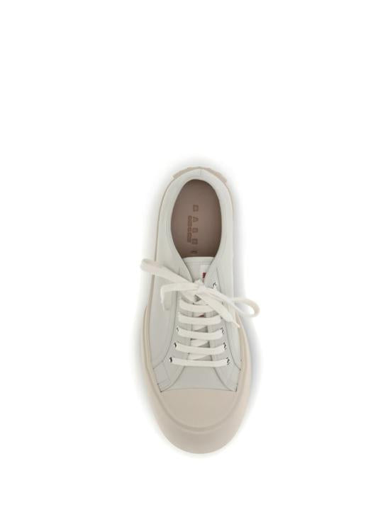 Marni Avorio Leather Low-Top Sneakers for Men
