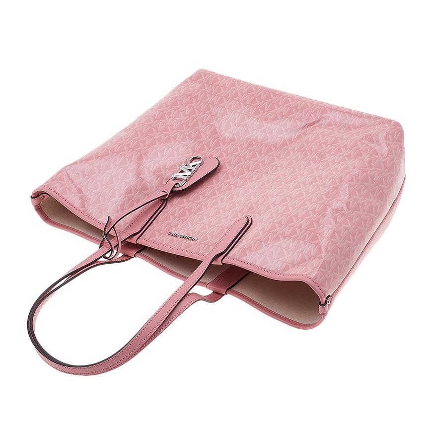 Michael Kors Eliza Large Tote Bag Pink Womens Leather Tote