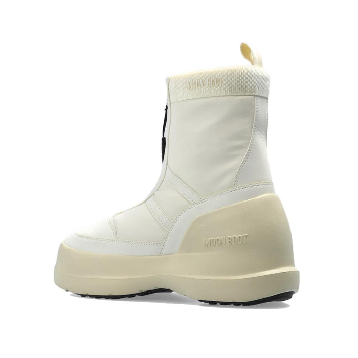 MOON BOOT Luna Zipper Boots Cream Ankle Boots 80D2480010 L002