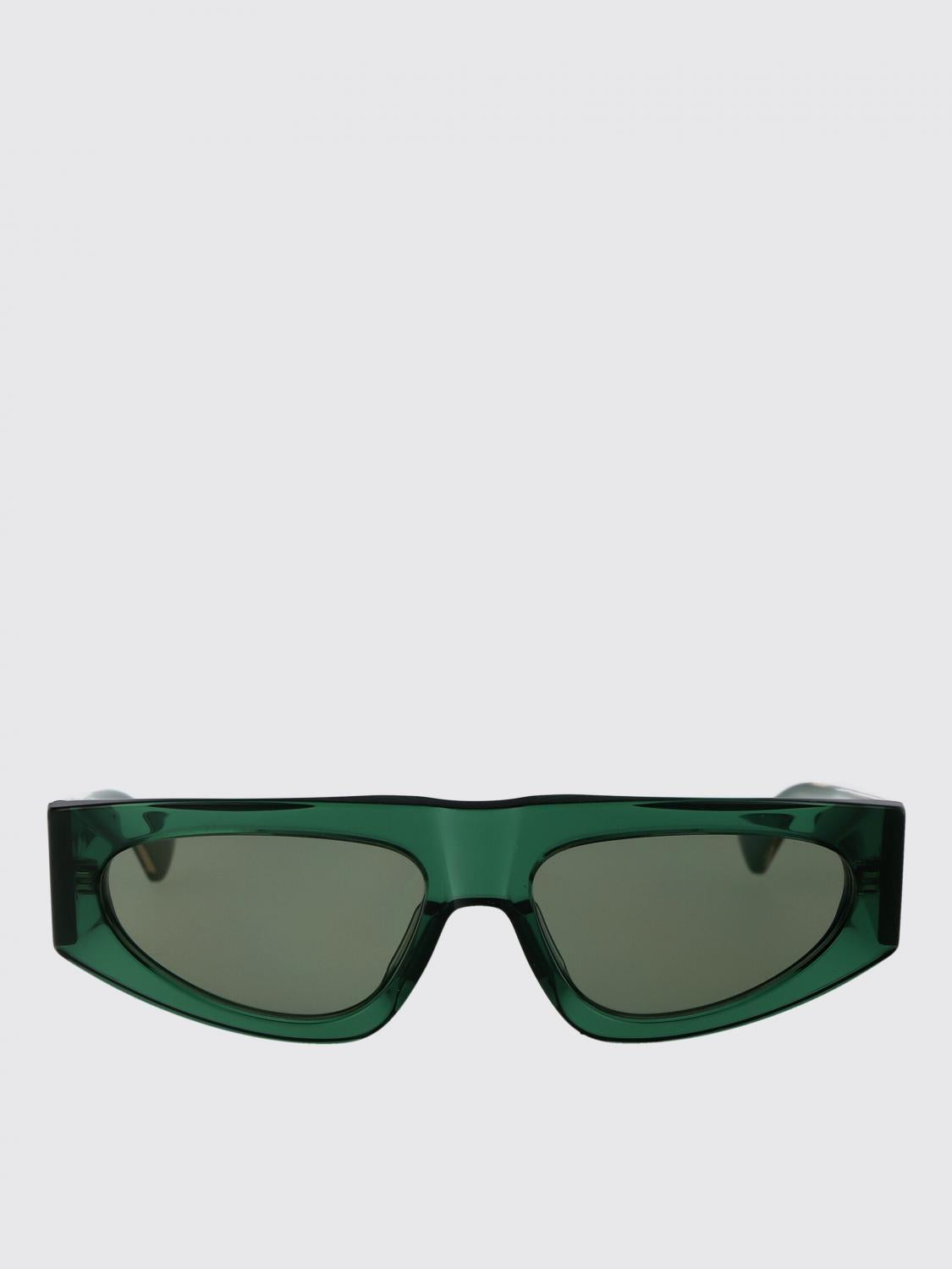 Bottega Veneta Brown Acetate Rectangle Sunglasses