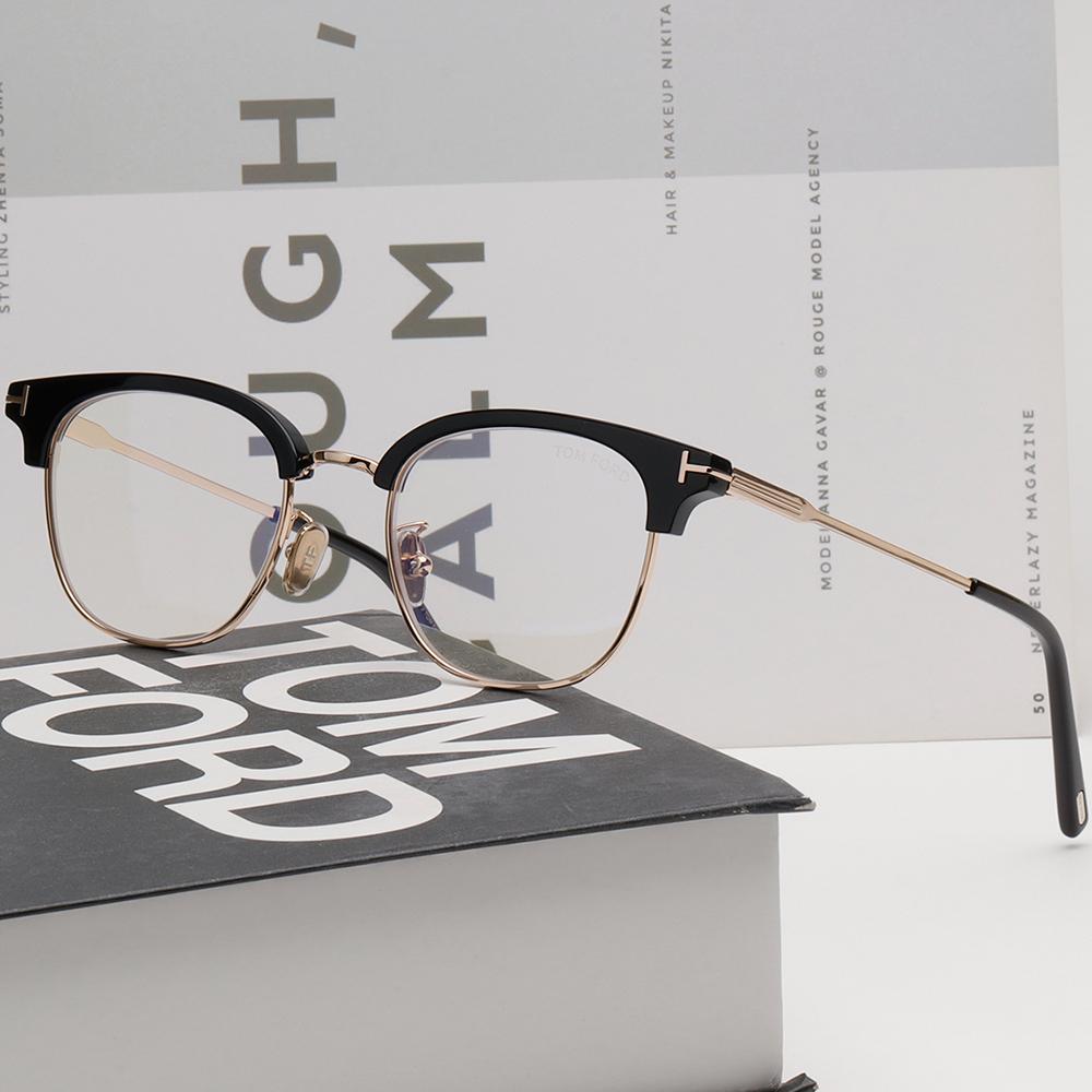 TOM FORD Blue Light Blocking Browline Eyeglasses Asian Fit Unisex TF6002KB 001