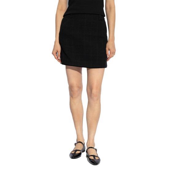 A.P.C. Black Mini Skirt COHAFF06431LZZ BLACK DOM