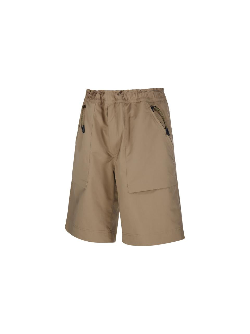 Moncler Black Nylon Drawstring Shorts