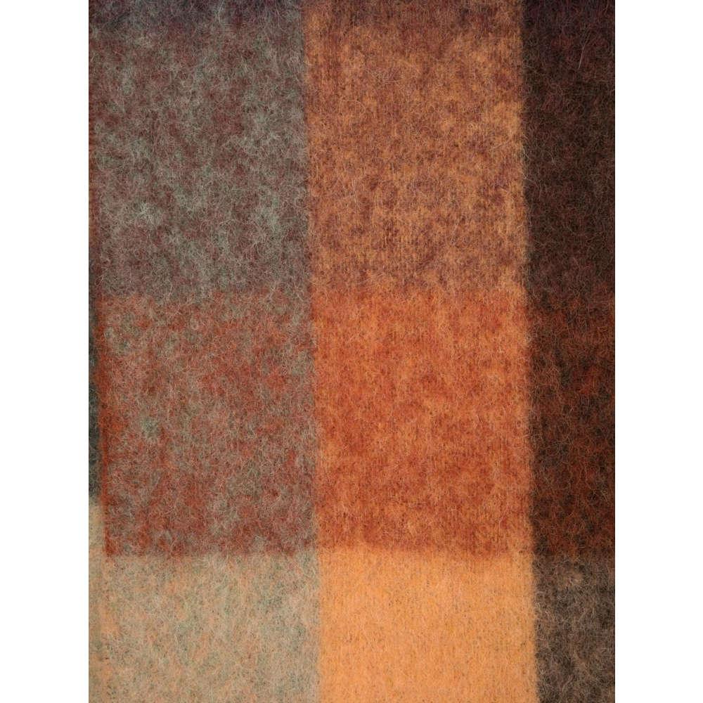 Acne Studios Brown Check Wool Mohair Scarf