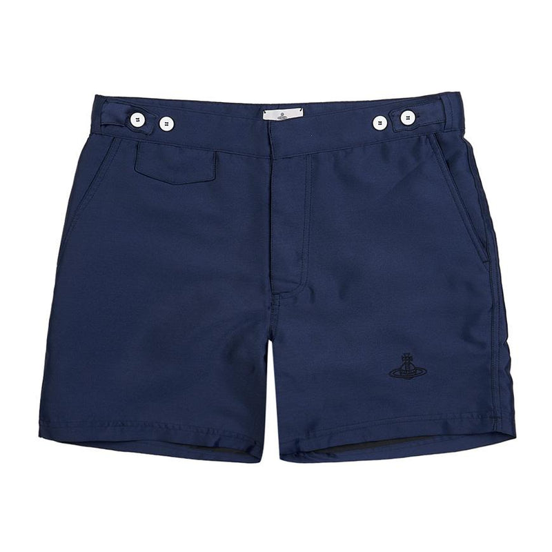Vivienne Westwood Men’s ORB Logo Swim Shorts Navy