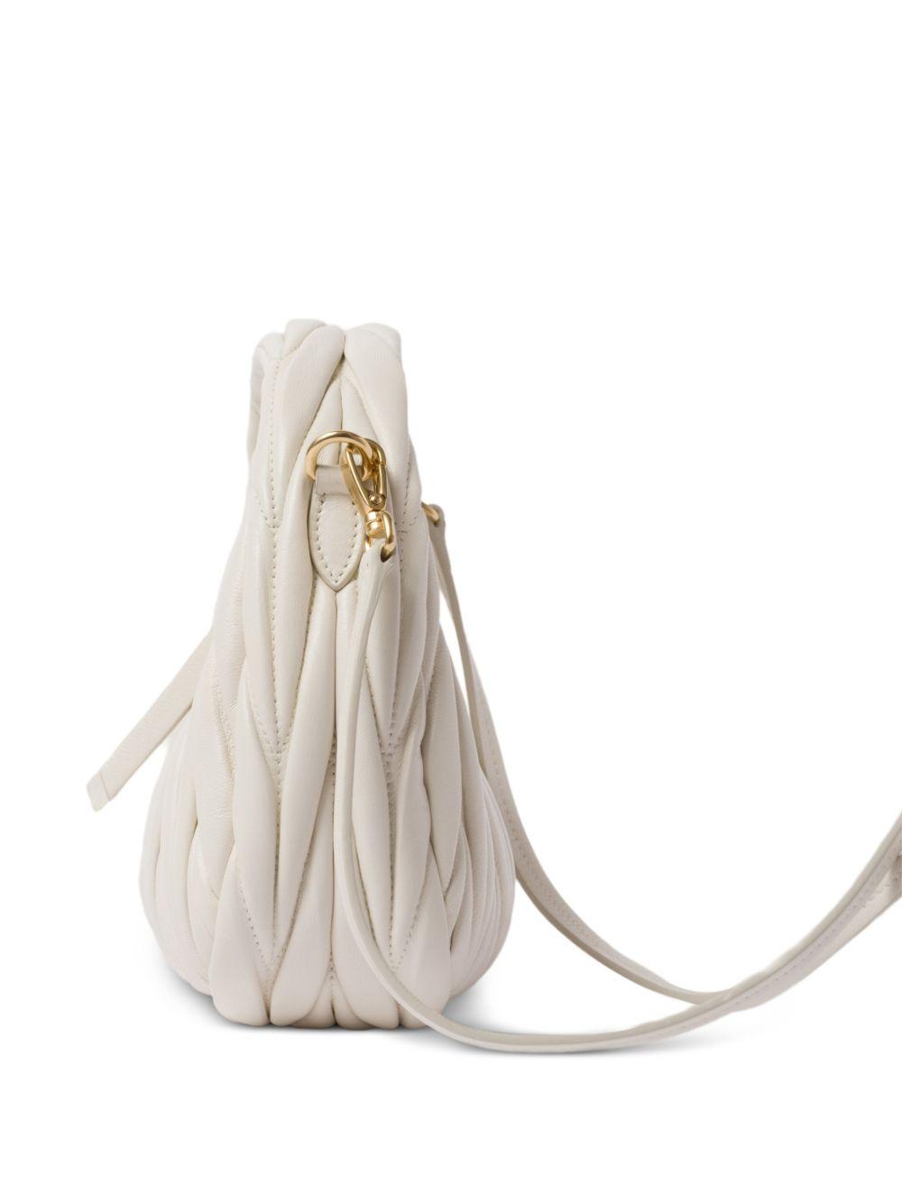 Miu Miu Black Matelassé Leather Clutch Bag