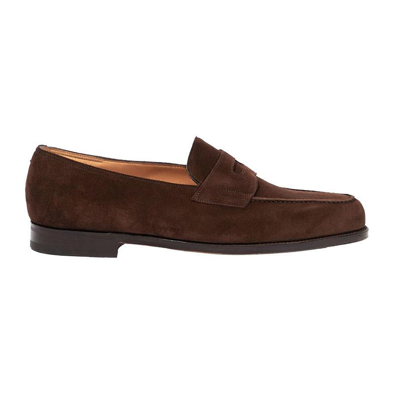 JOHN LOBB Dark Brown Suede LOPEZ Men’s Loafers