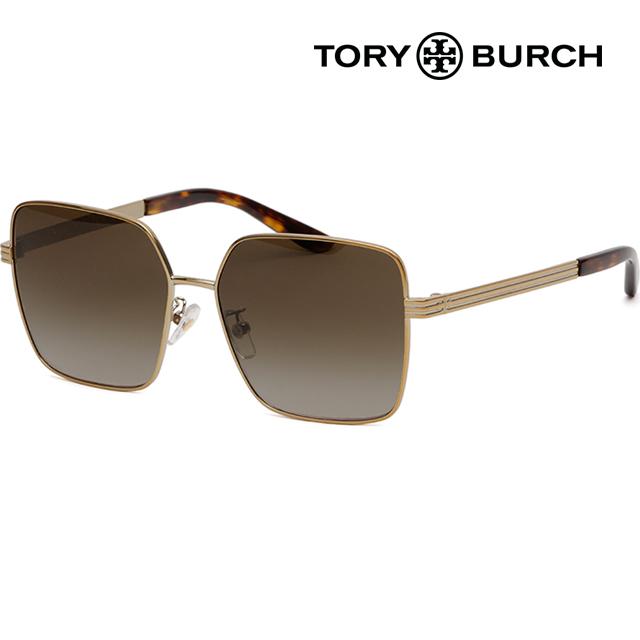 Tory Burch Gold Square Sunglasses Unisex Accessories TY6087 327913