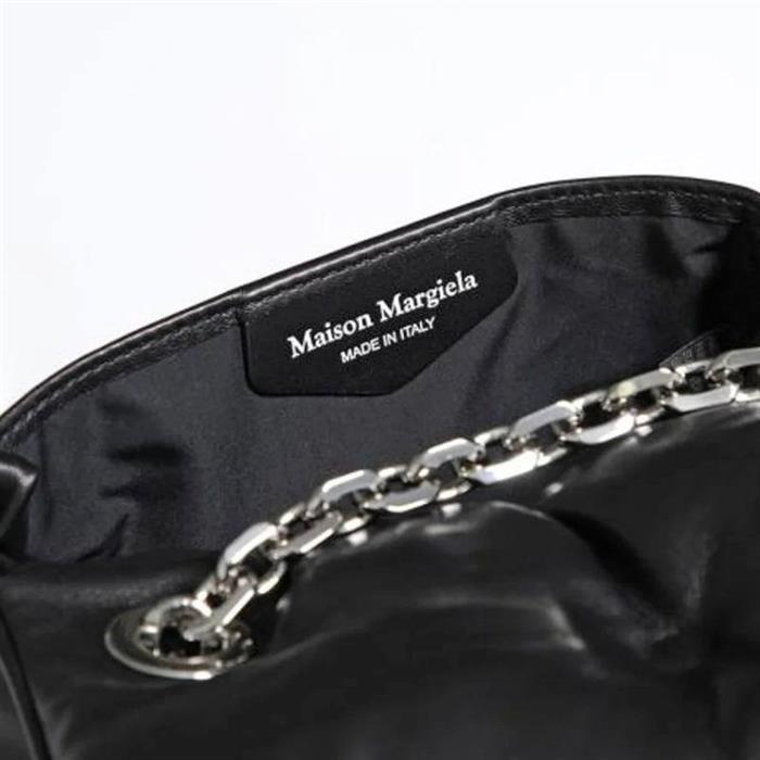 Maison Margiela Glam Slam Mini Shoulder Bag Black Leather