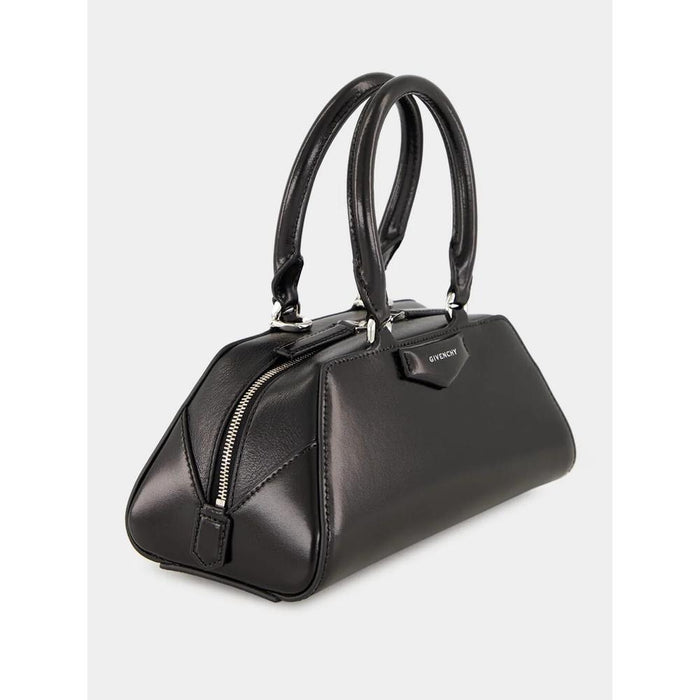 GIVENCHY Antigona East-West Mini Leather Tote Shoulder Bag Black