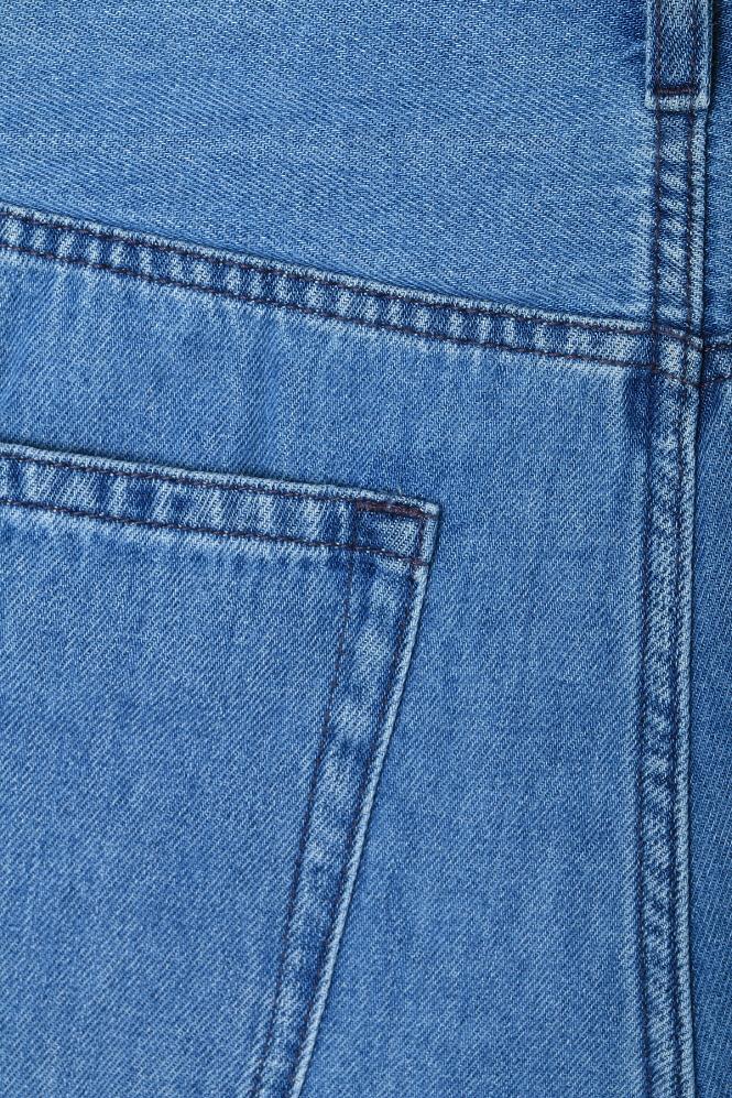 Dries Van Noten Light Blue Pleated Denim Jeans 242 020934 9378 514