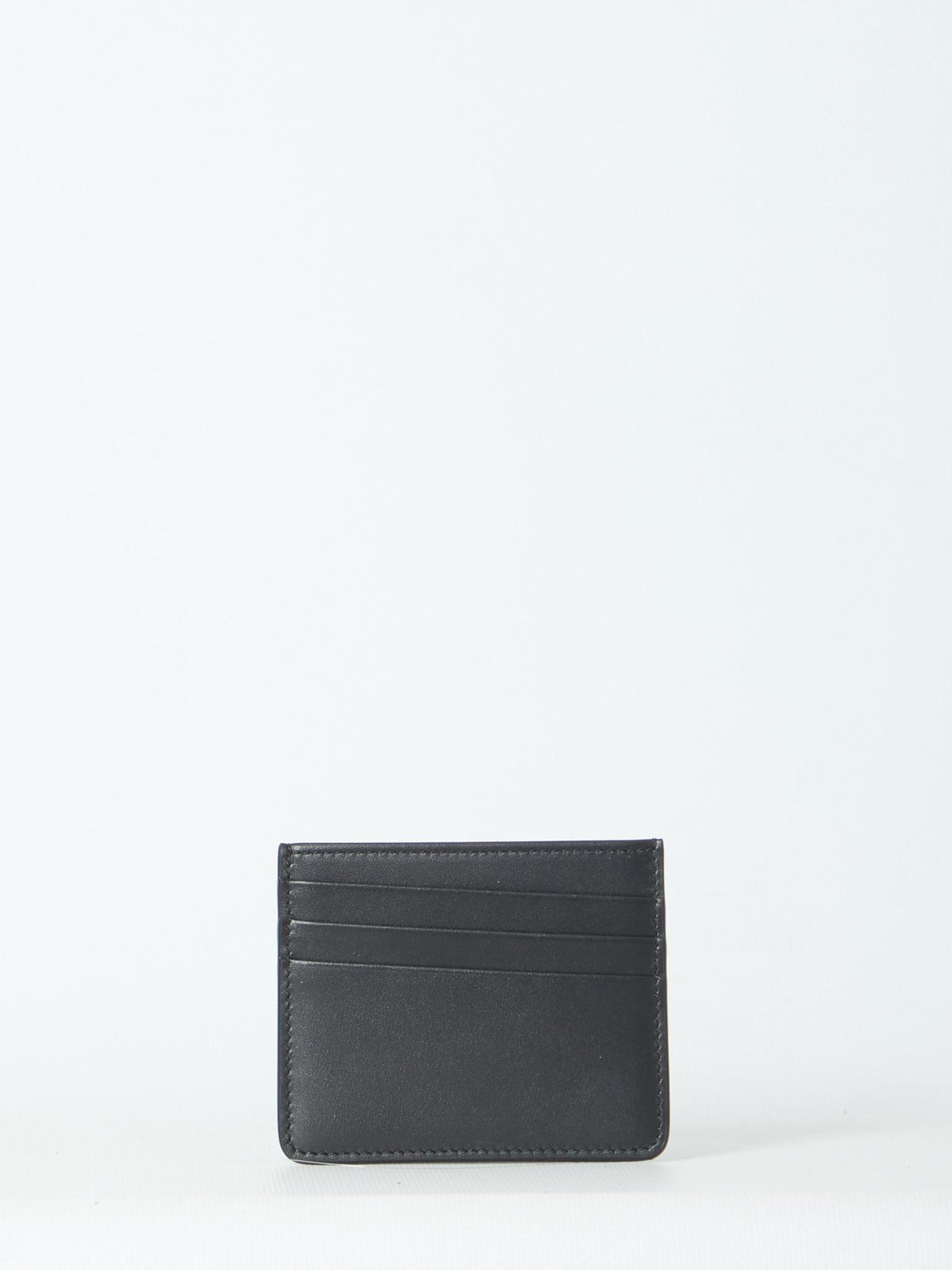 Maison Margiela Black Leather Card Holder Wallet