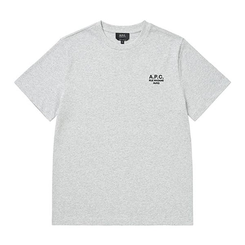 A.P.C. Gris Chiné Black Unisex Short Sleeve T-Shirt