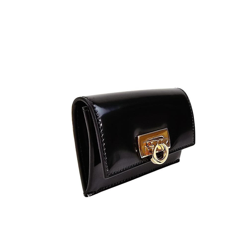 Ferragamo Gancini Classic Leather Card Holder