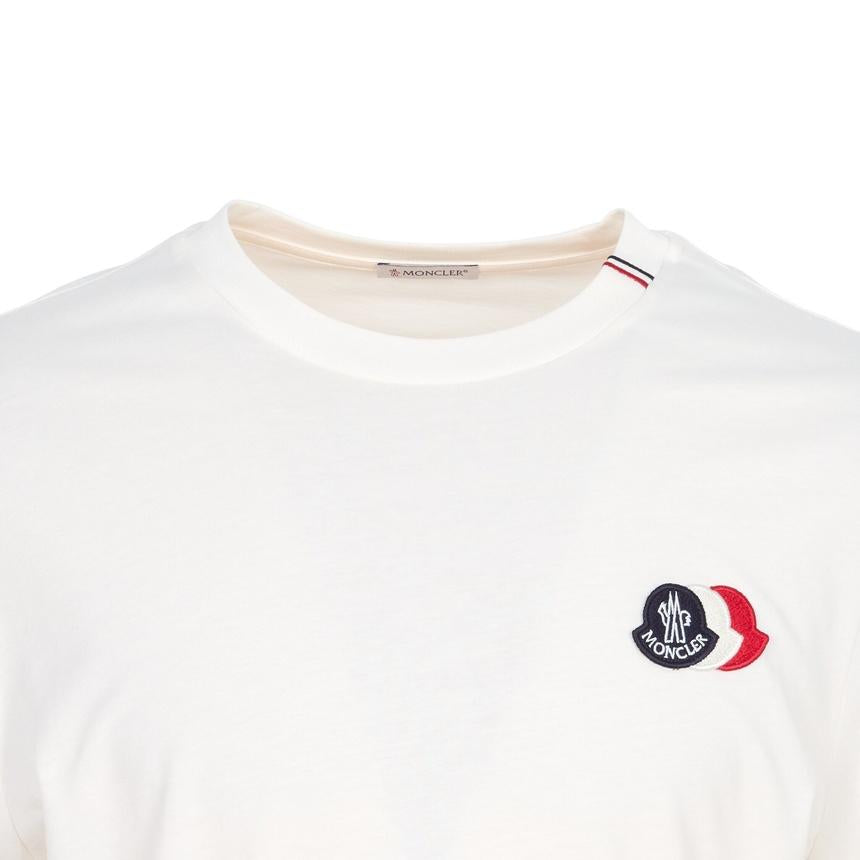 Moncler Men’s Short Sleeve T-Shirt White Cotton