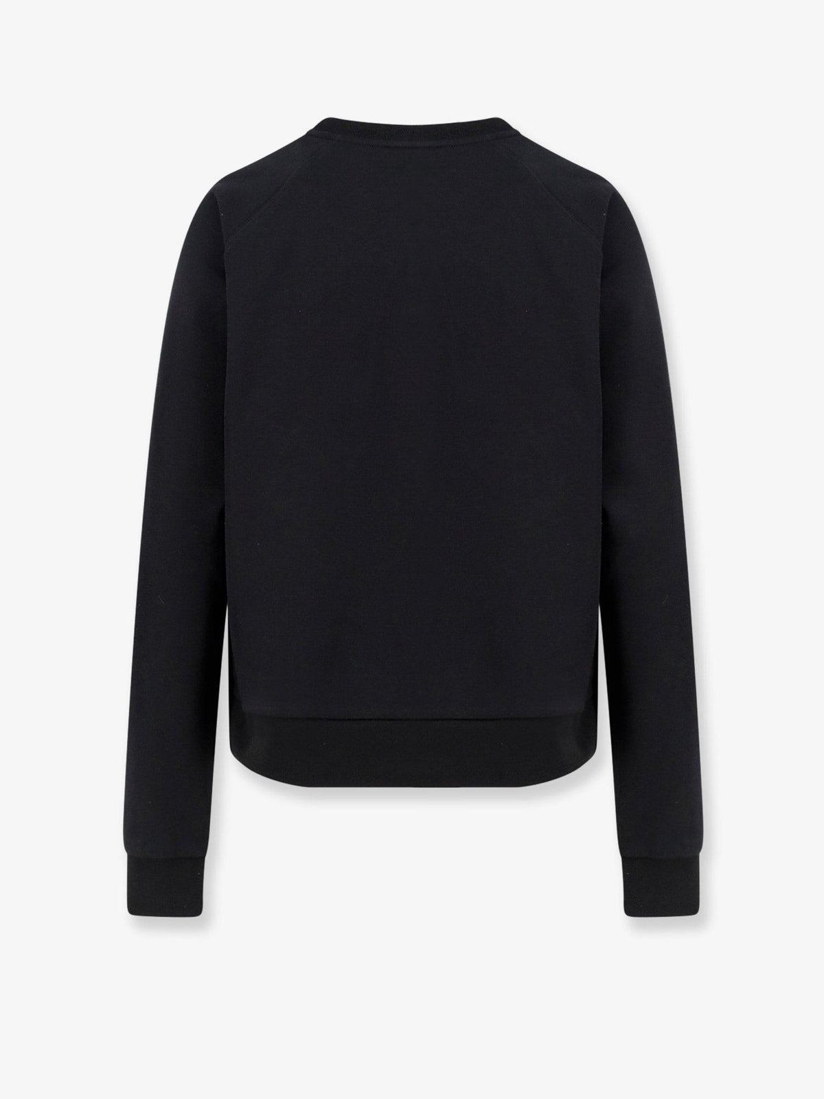 Moncler Black Cotton Logo Sweatshirt for Women