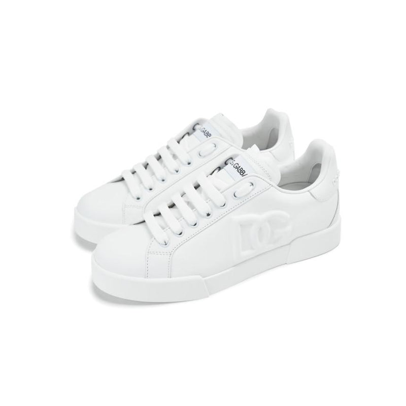 Dolce&Gabbana Women’s Low-Top Leather Sneakers Black