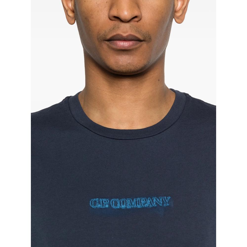 CP Company Cotton Short Sleeve T-Shirt Navy Men’s