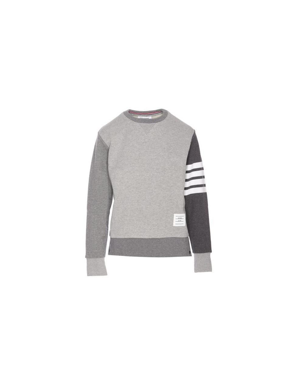 THOM BROWNE Classic Loopback 4-Bar Sweatshirt Women’s Gray