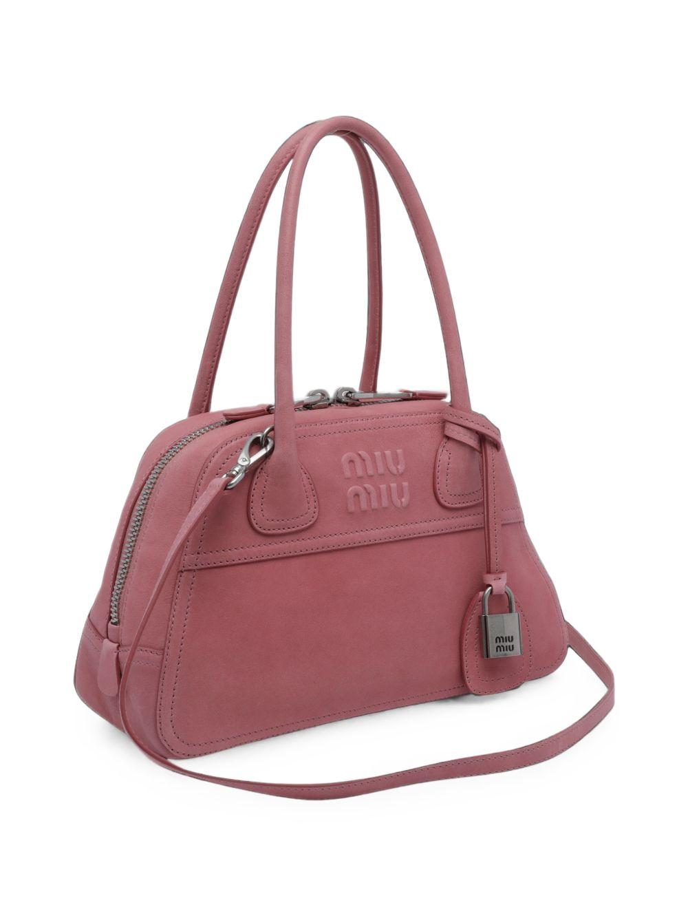 Miu Miu Brown Leather Shoulder Bag