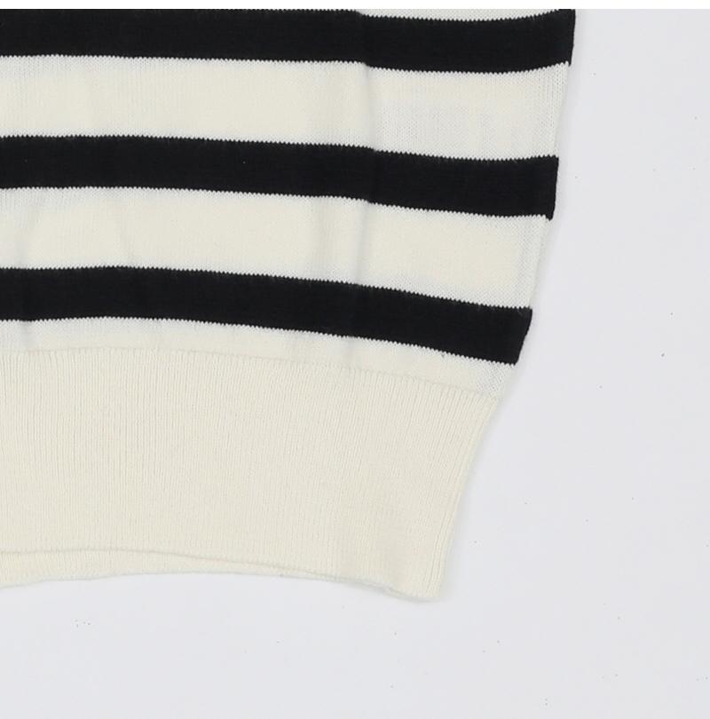 A.P.C. Gael Striped V-Neck Women’s Car COGDK F22312 TAI OFFWHITEDARK NAVY GAELLE
