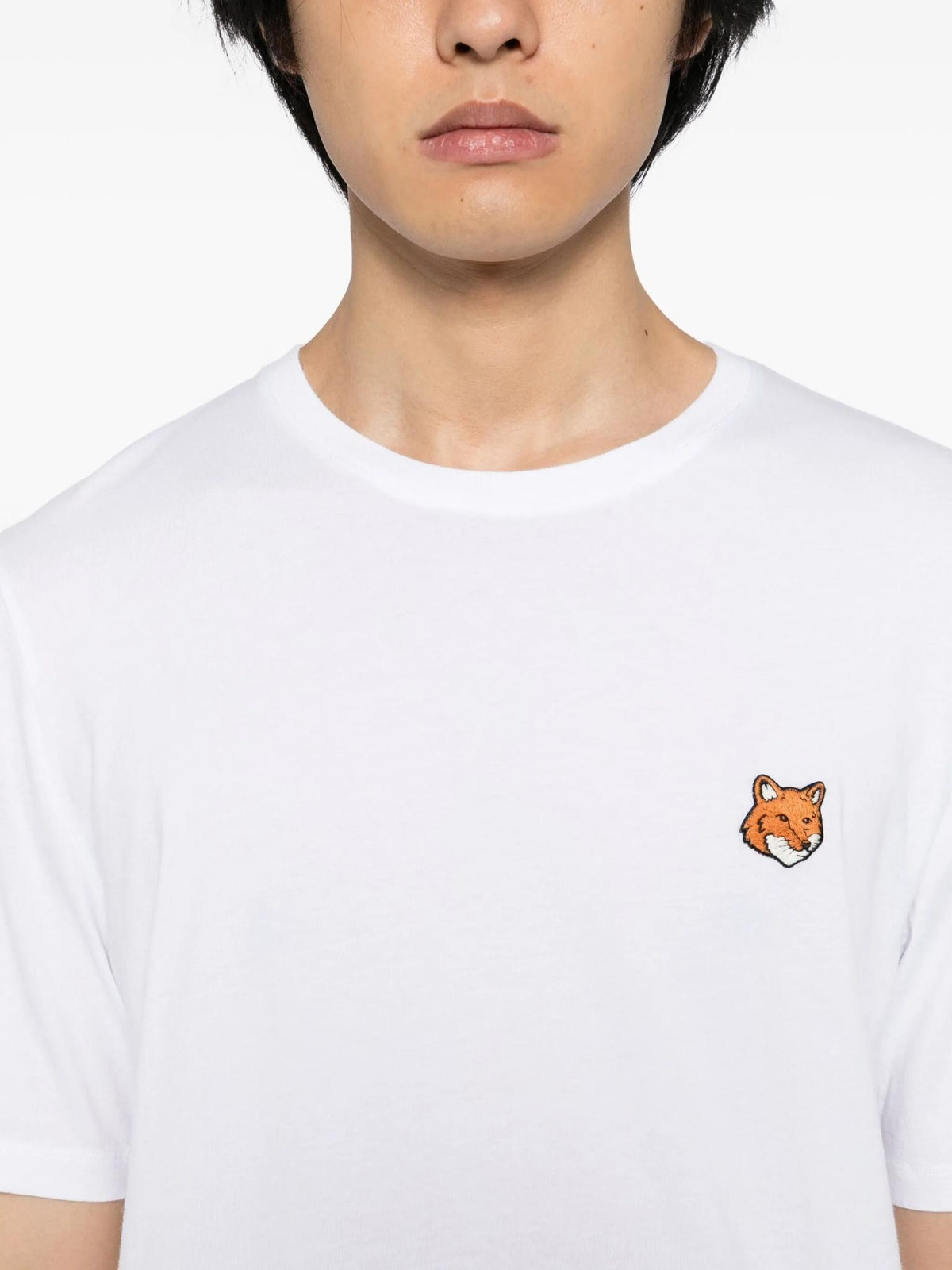 Maison Kitsune Cotton Short Sleeve T-Shirt for Men