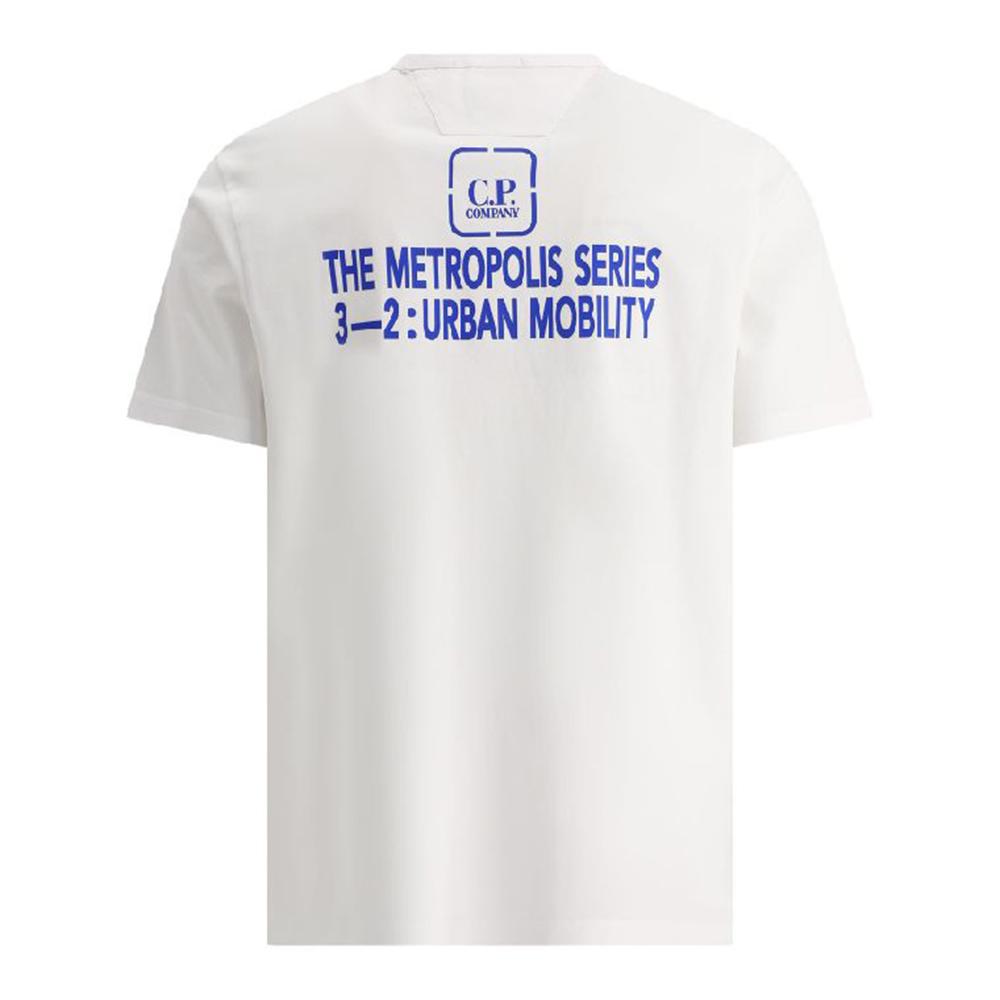 CP Company Merceri zed Jersey Metropolis Series Short Sleeve T-Shirt White