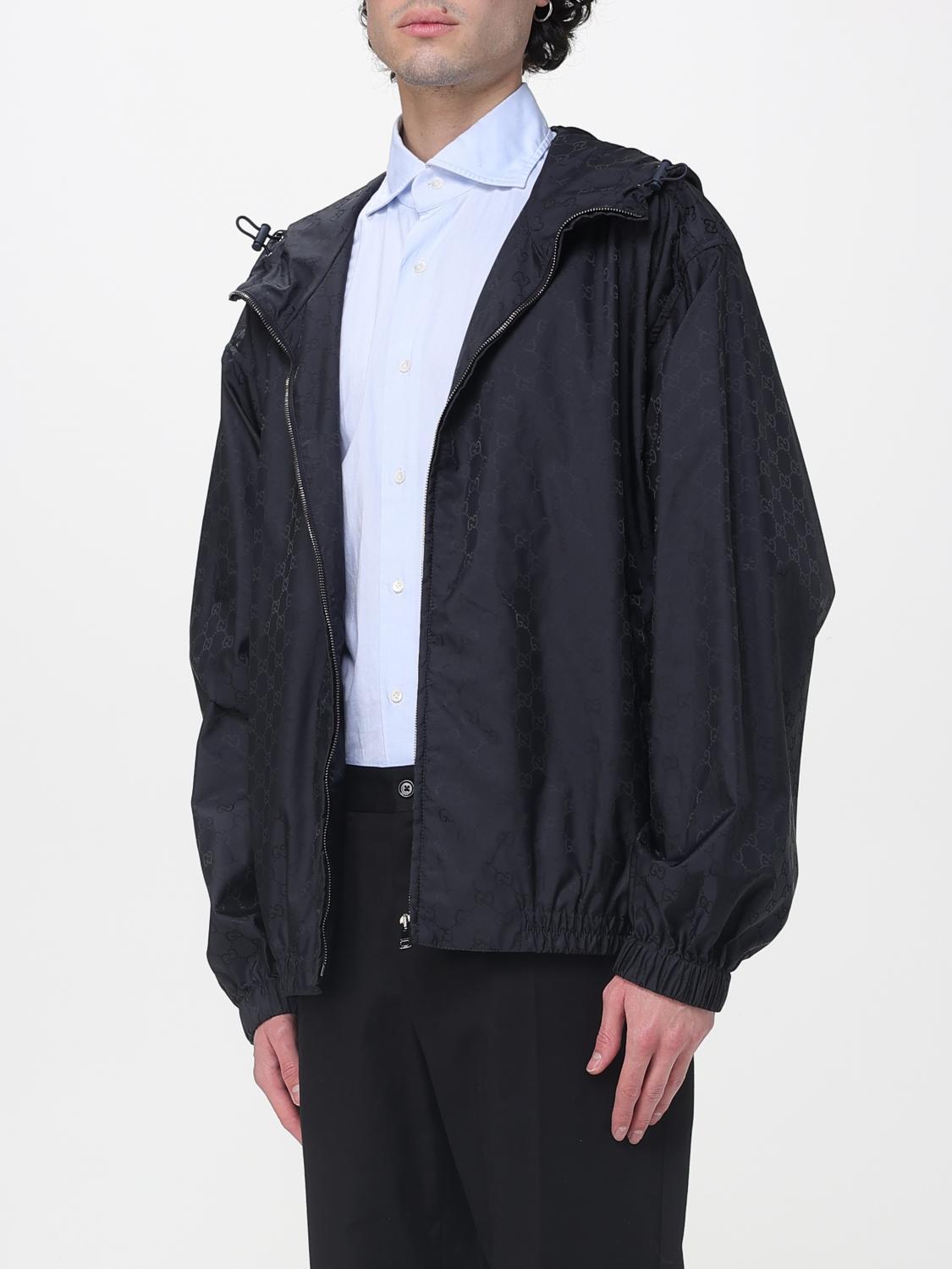 GUCCI Blue Cotton Zip-Up Jacket