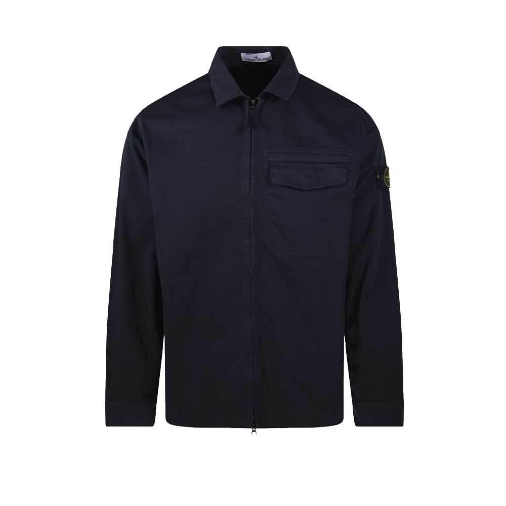 STONE ISLAND Stretch Overshirt Jacket Navy Men