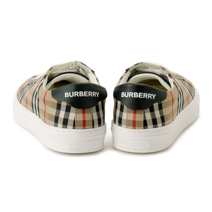BURBERRY Check Canvas Low-Top Sneakers for Men