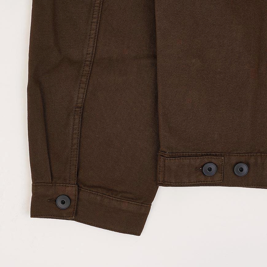 Lemaire Men’s Trucker Jacket Brown Cotton