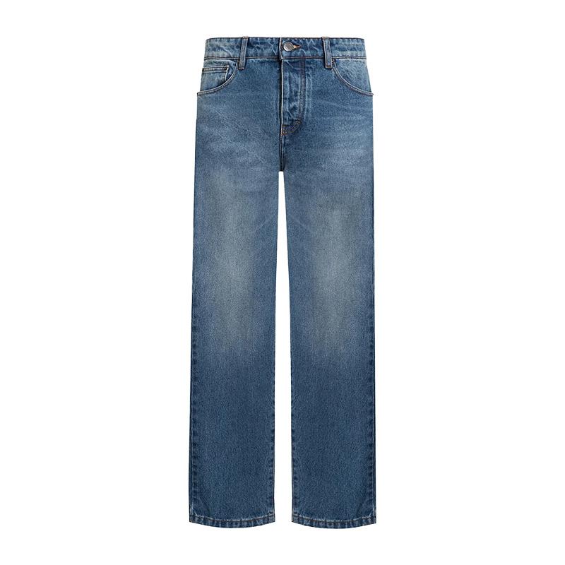 AMI Tapered Fit Blue Denim Jeans