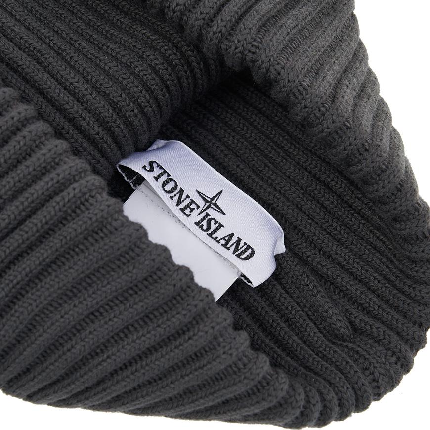 STONE ISLAND Ribbed Wool Beanie Unisex Green K2S15 N100002 S00C3 V0062