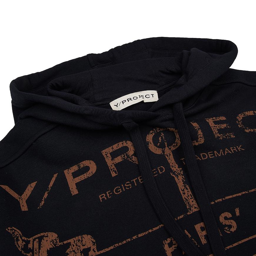Y PROJECT Men’s Graphic Print Hoodie SWEAT56S25 EVERGREEN BLACK