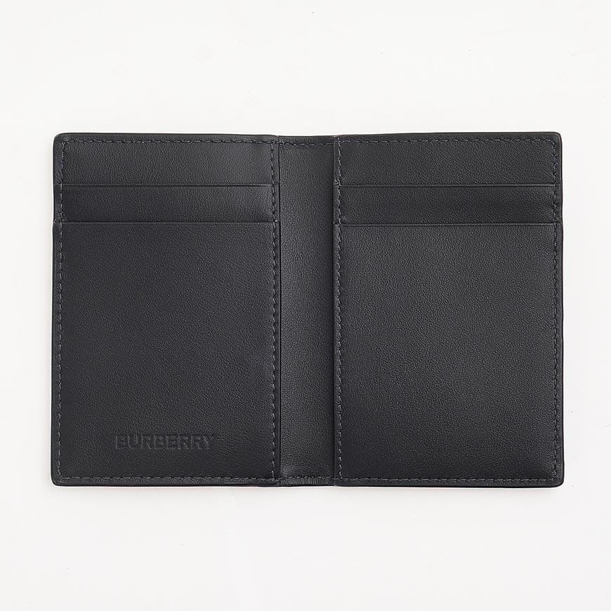 BURBERRY Men’s Check Folding Card Holder Wallet