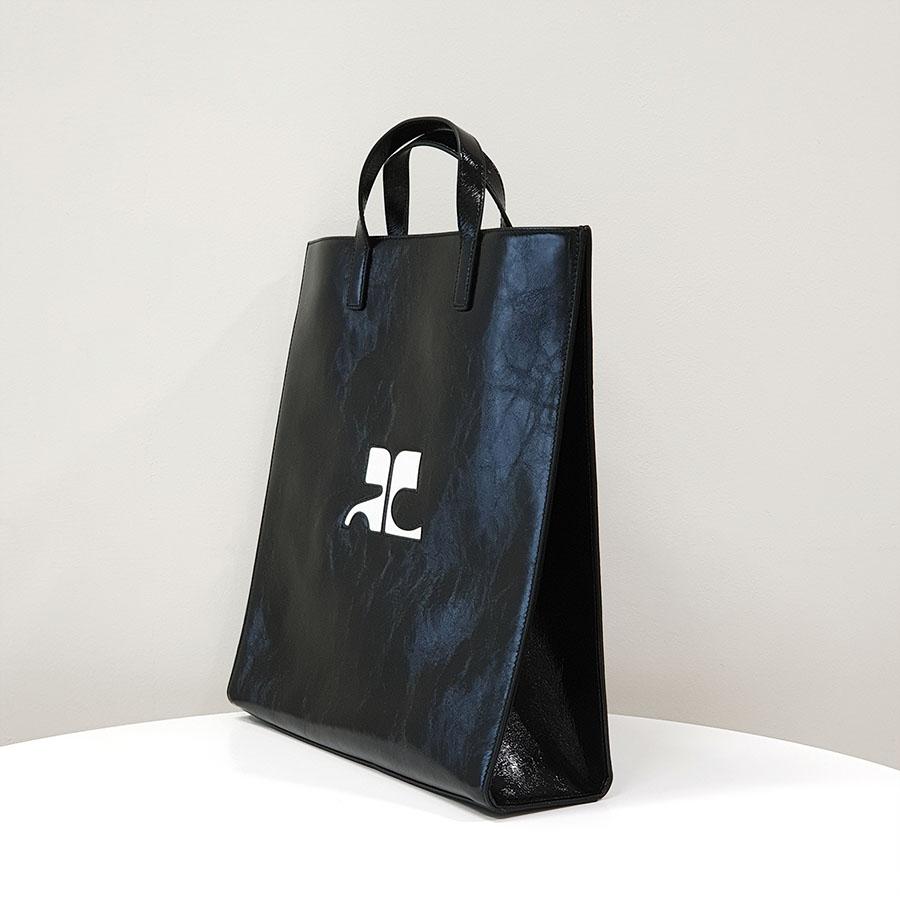 courreges Unisex Heritage Black Tote Shoulder Bag 124GSA087CR0044 9999