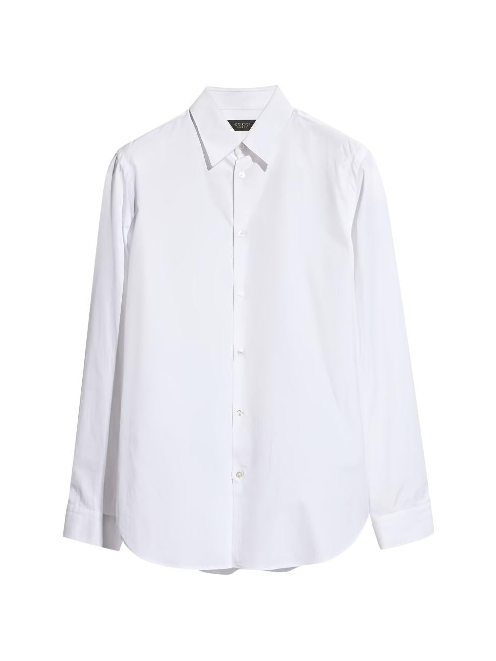 GUCCI Long Sleeve Dress Shirt Men’s White Cotton