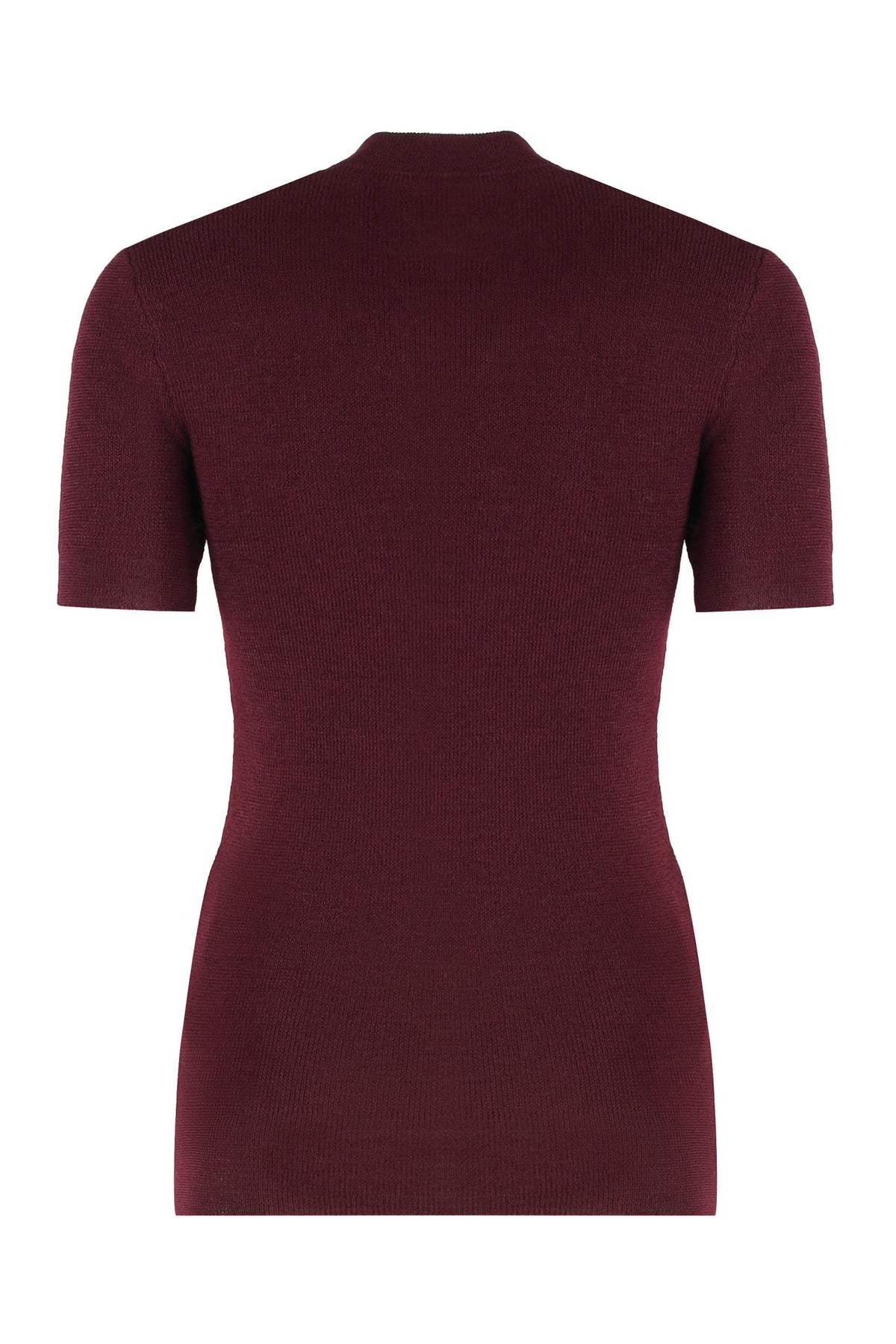 PRADA Black Knit Short-Sleeve T-Shirt