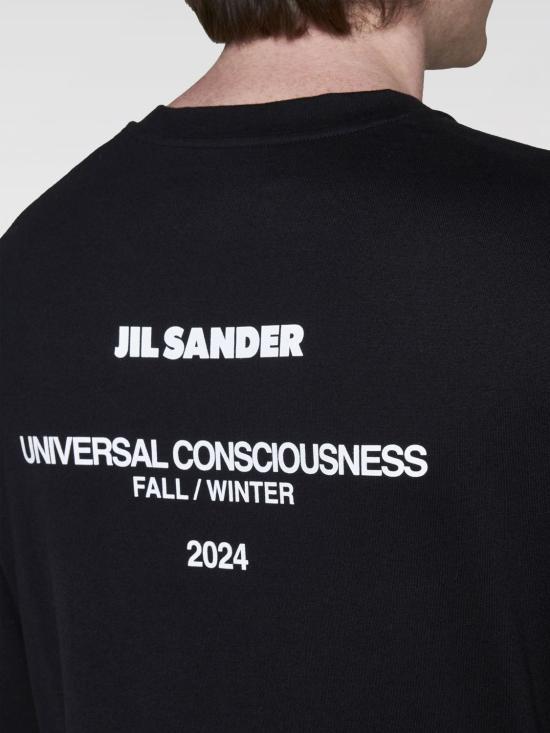 JIL SANDER Black Long Sleeve Sweatshirt J22GC0188 J46219001